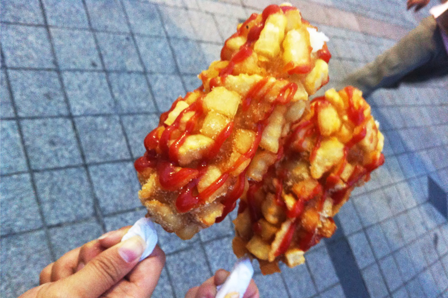 A captivating first experience with Korean corn dogs